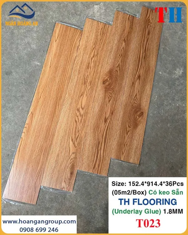 Miếng Lót Sàn Nhựa Vinyl Keo Sẵn THFLoor TH023 Dày 1.8mm